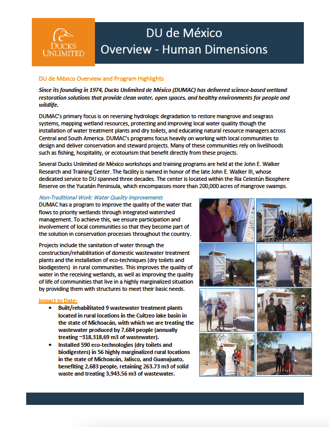 DU de Mexico Overview Human Dimensions